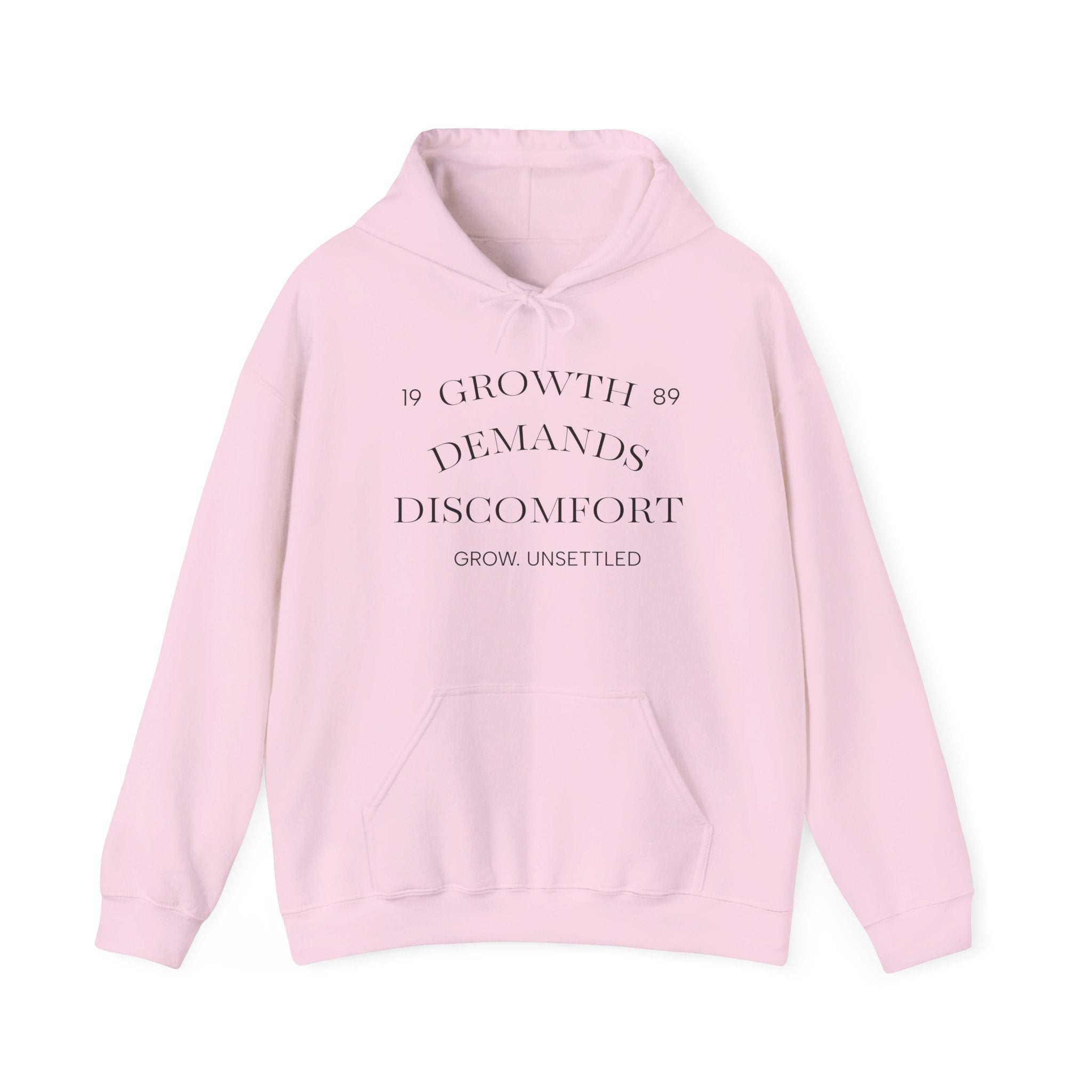 Growth Demands Discomfort Raven Hoodie