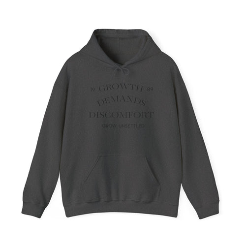 Growth Demands Discomfort Raven Hoodie